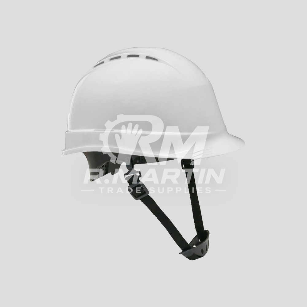 R Martin Trade Supplies - Hard Hats with Chin Straps