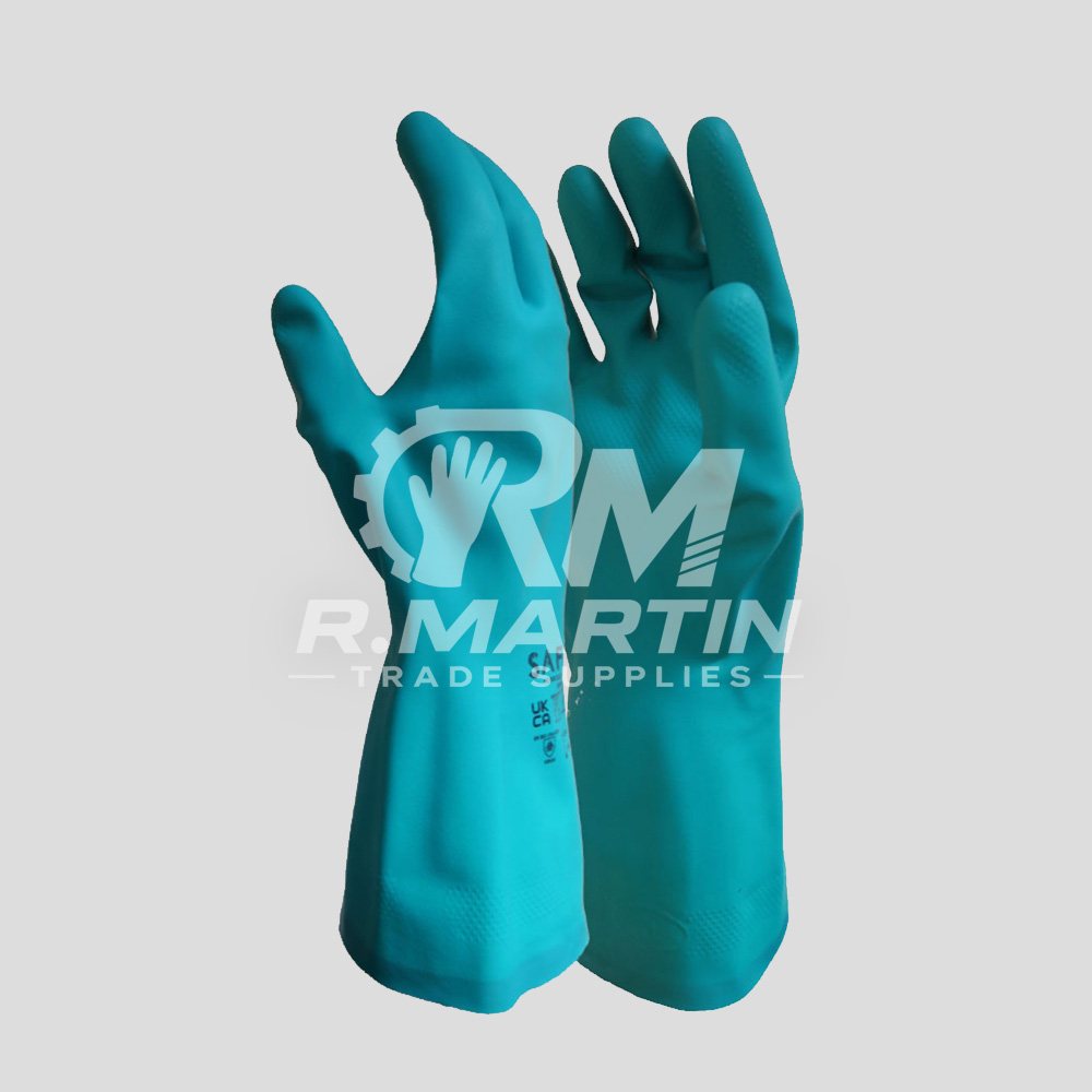 R Martin Trade Supplies - Kent Tex Nitrile Gauntlets