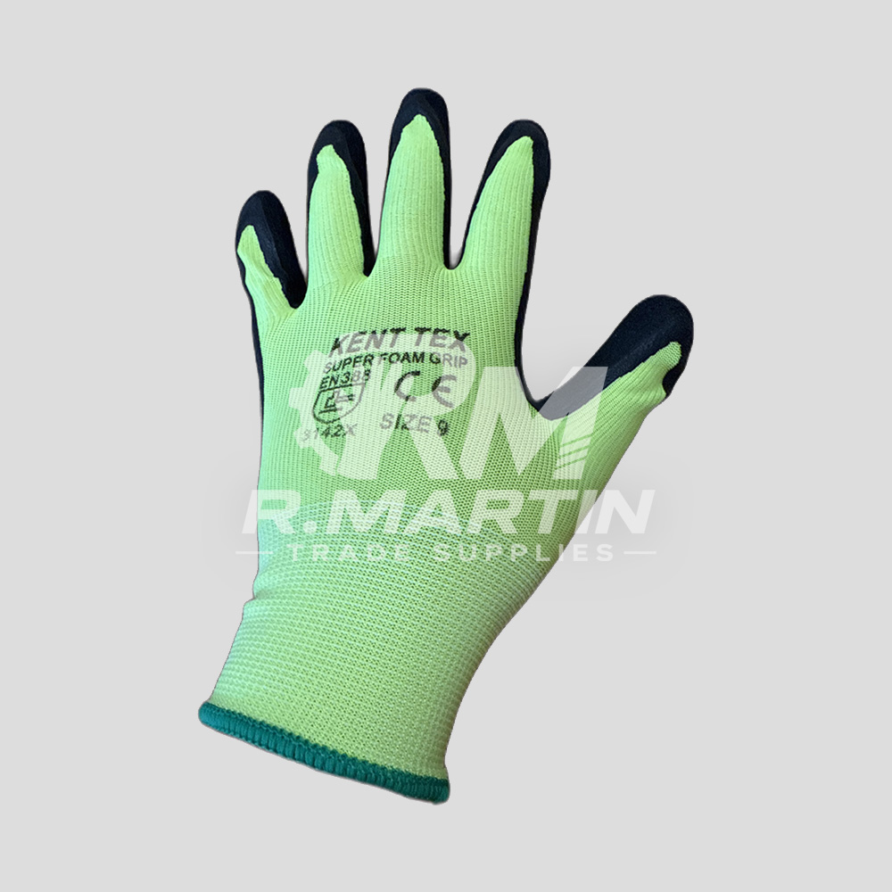 R Martin Trade Supplies - Kent Tex Super Foam Grip Gloves